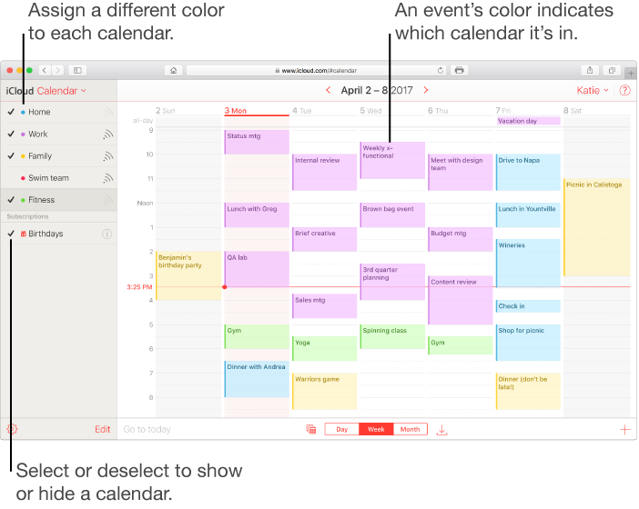 iCloud-Kalender